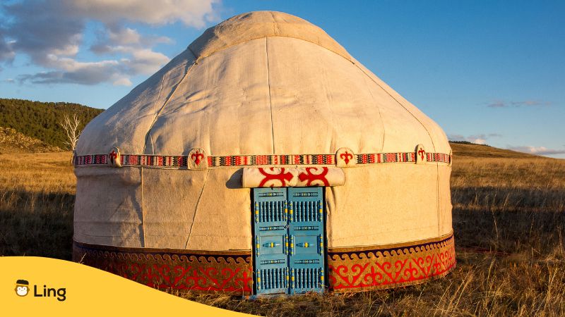 Image Of The Kazakh Nomadic Yurt