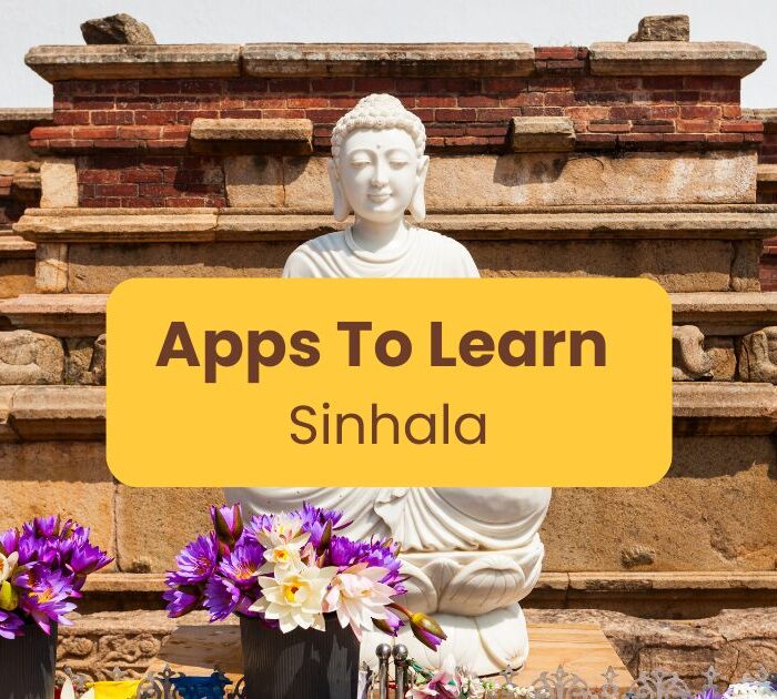 Apps to learn Sinhala-Buddha statue