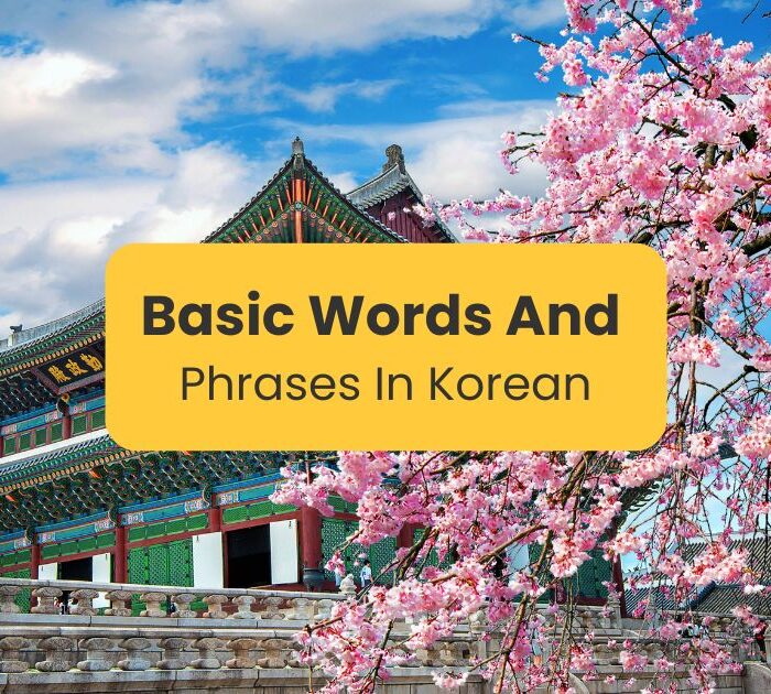 Basic words and phrases in Korean language