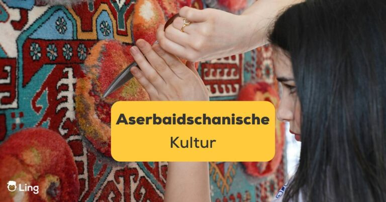 Junge Frau Stellt Einen Traditionellen Aserbaidschanischen Teppich Her. Erfahre In Diesem Beitrag Mehr Über Die Aserbaidschanische Kultur