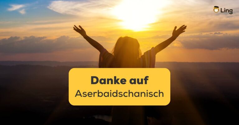 Frau Streckt Ihre Arme Bei Sonnenuntergang Voll Dankbarkeit Aus. Erfahre In Diesem Beitrag Welche Möglichkeiten Es Gibt Um Danke Auf Aserbaidschanisch Zu Sagen