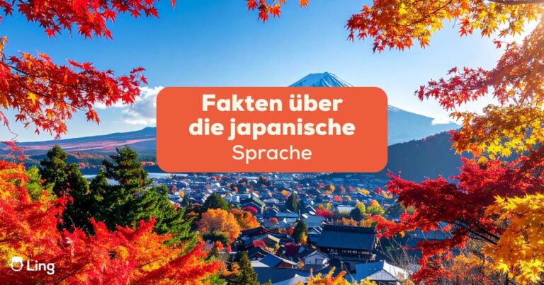 Berg Fuji Im Herbst, Japan. Entdecke 3 Fakten Über Die Japanische Sprache