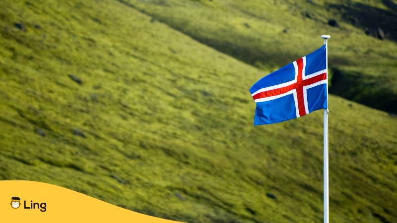 Isländische Flagge