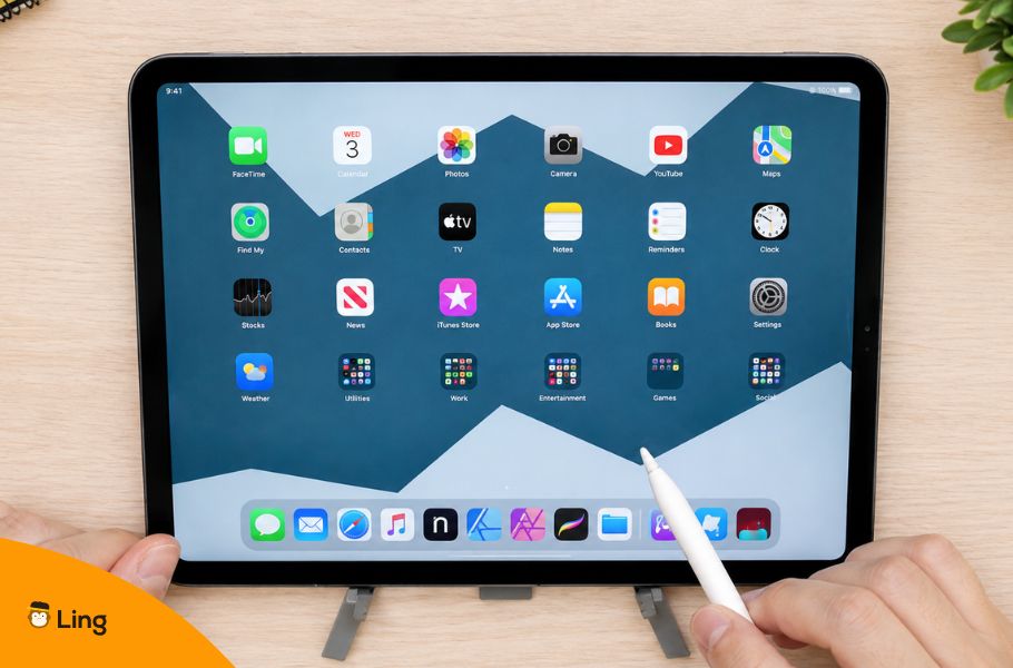 Tablet On A Desk