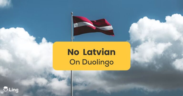 No Latvian On Duolingo - Latvian Flag