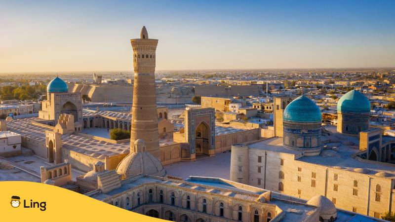 Buchara-Poi-Kalon-Minarett Mir Arab Madrasa In Usbekistan