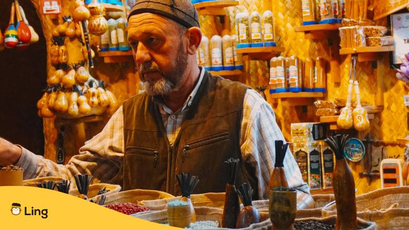 Gewürzmarkt In Buchara, Usbekistan