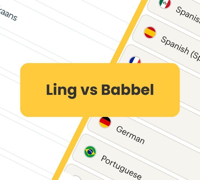 Ling vs Babbel - Screenshots of both apps