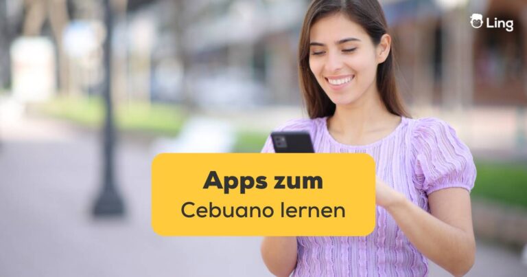 Junge Frau Sucht Die Besten Apps Zum Cebuano Lernen. Entdecke Die Besten Apps Zum Cebuano Lernen Mit Ling