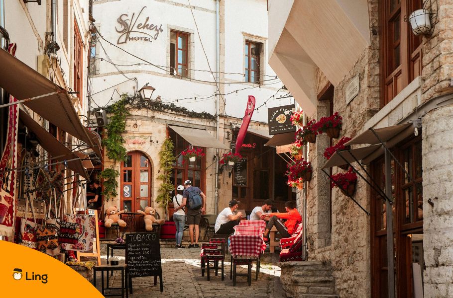 Image-Of-A-Charming-Street-Bazaar-In-Gjirokaster-Albania