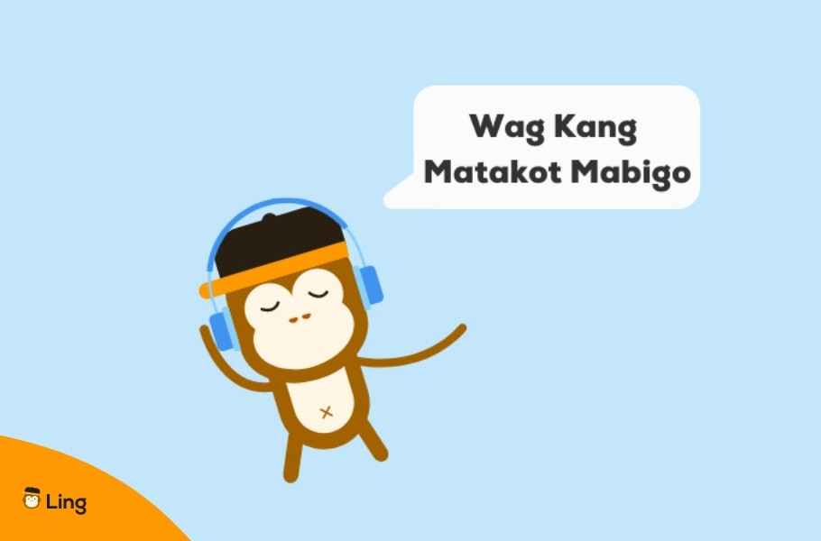 The Ling Monkey Saying &Quot;Wag Kang Matakot Mabigo&Quot;