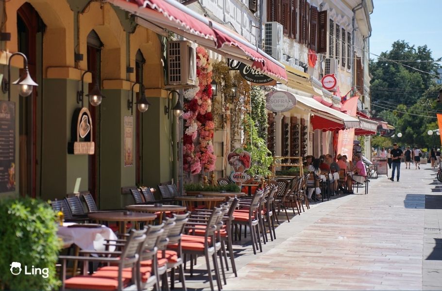 Charming Street Cafes In Shkodër, Albania