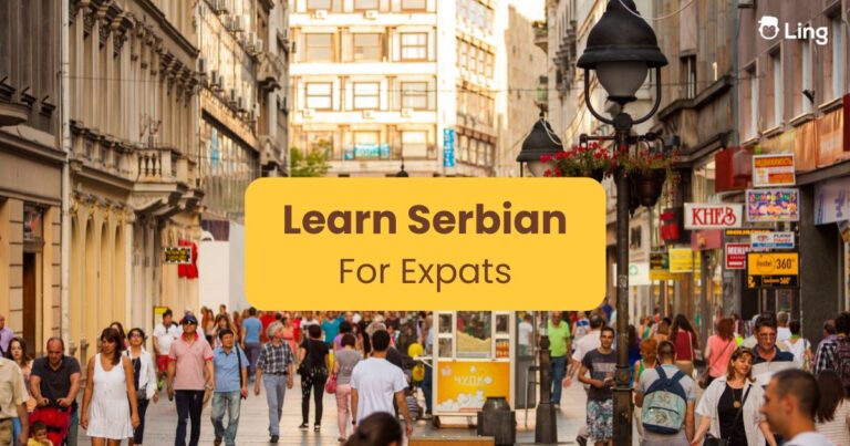 A Crowd Of People Walking Across A Pedestrianised Street In Belgrade, Serbia - Learn Serbian For Expats