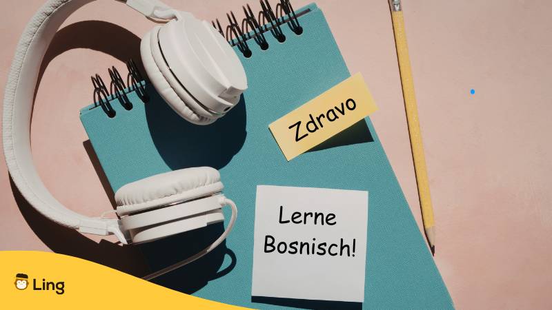 Lernunterlagen Und Posting, Worauf „Lerne Bosnisch“ Steht