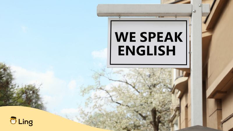 Quelle Langue Des Balkans Apprendre
Panneau Sur Lequel Il Est Écrit We Speak English En Anglais