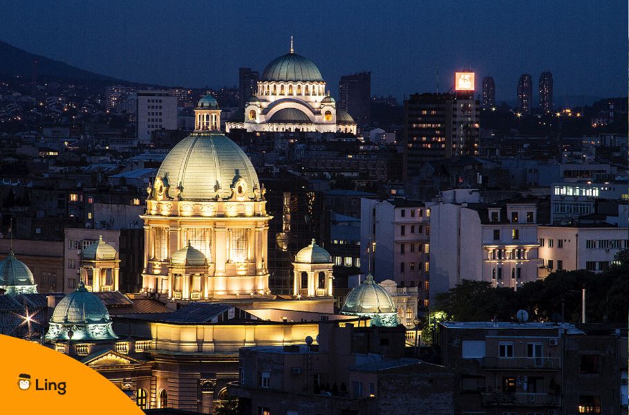 A Night-Time Picture Of Beograd In All Its Glory