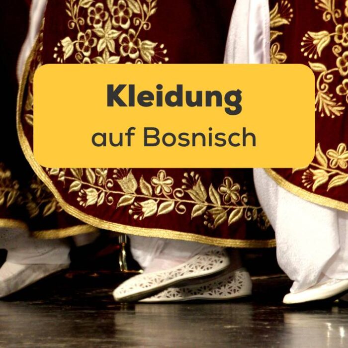 Ausschnitt von traditioneller bosnischer Tracht. Entdecke Kleidung auf Bosnisch, von Alltagskleidung bis traditioneller Tracht über Hochzeitsmode