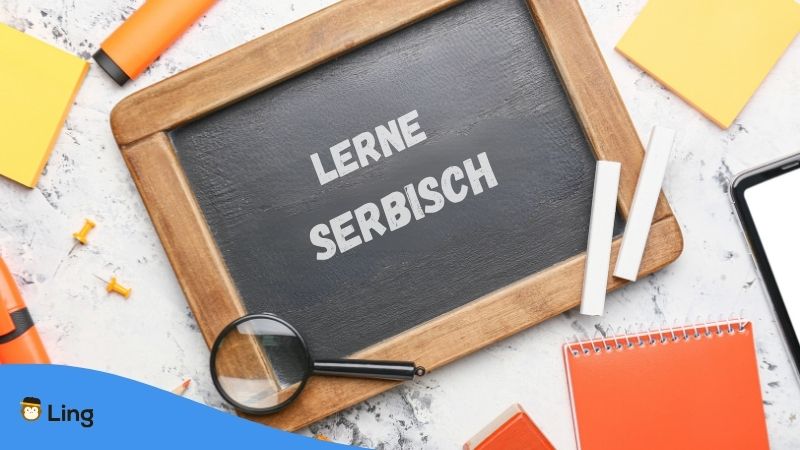 Tafel Worauf „Lerne Serbisch“ Geschrieben Steht