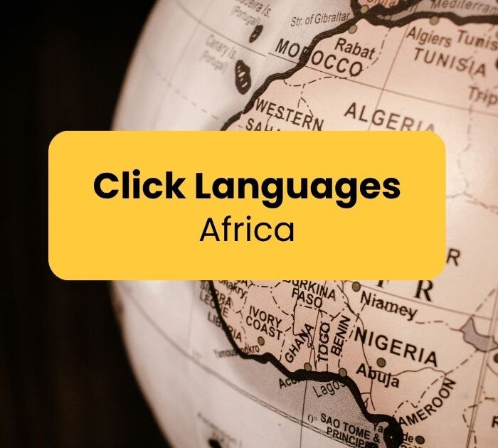 Click Languages Africa - Earth globe showing Africa