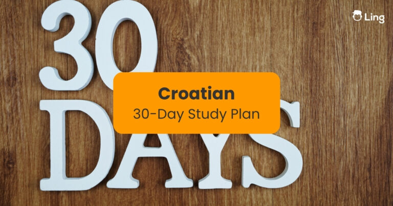 Croatian 30-Day Study Plan