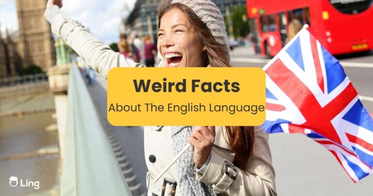 Weird Facts About The English Language - Woman Holding Uk Flag