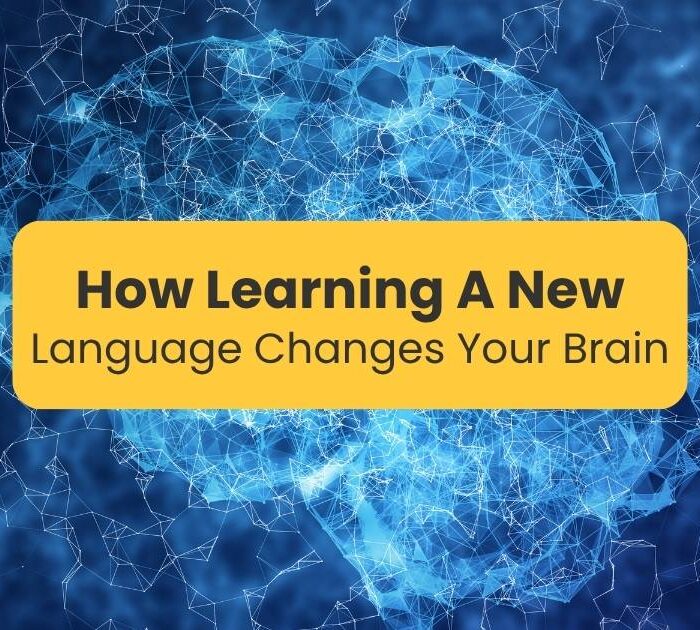 How learning a new language changes your brain - Image of a brain in blue