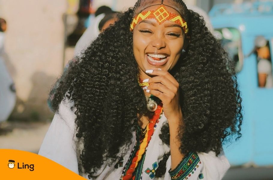 African Woman Laughing