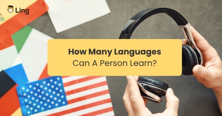 How Many Languages Can A Person Learn A Pair Of Hands Holding A Headset Near Countries Flags Representing Languages