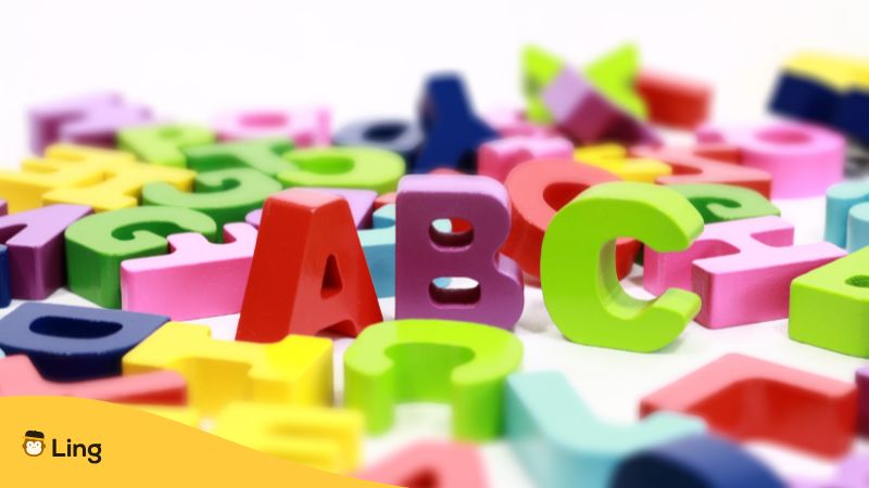 Buntes Alphabet Aus Holz