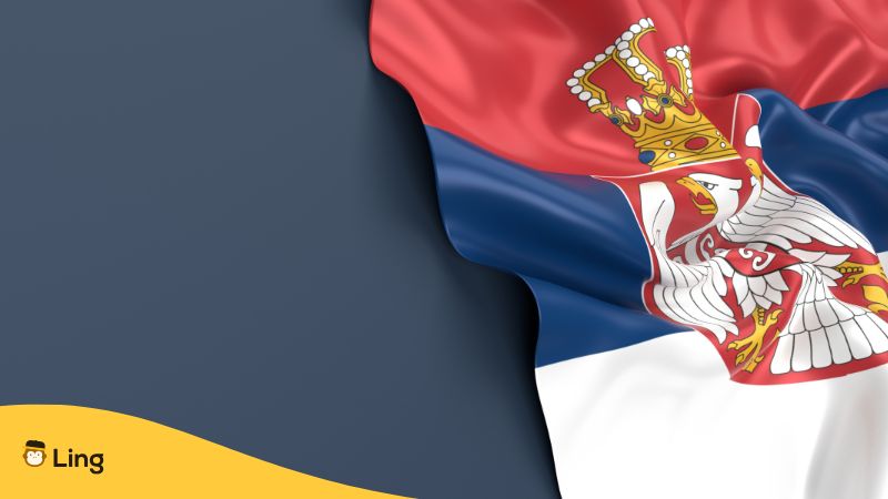 Serbische Flagge
