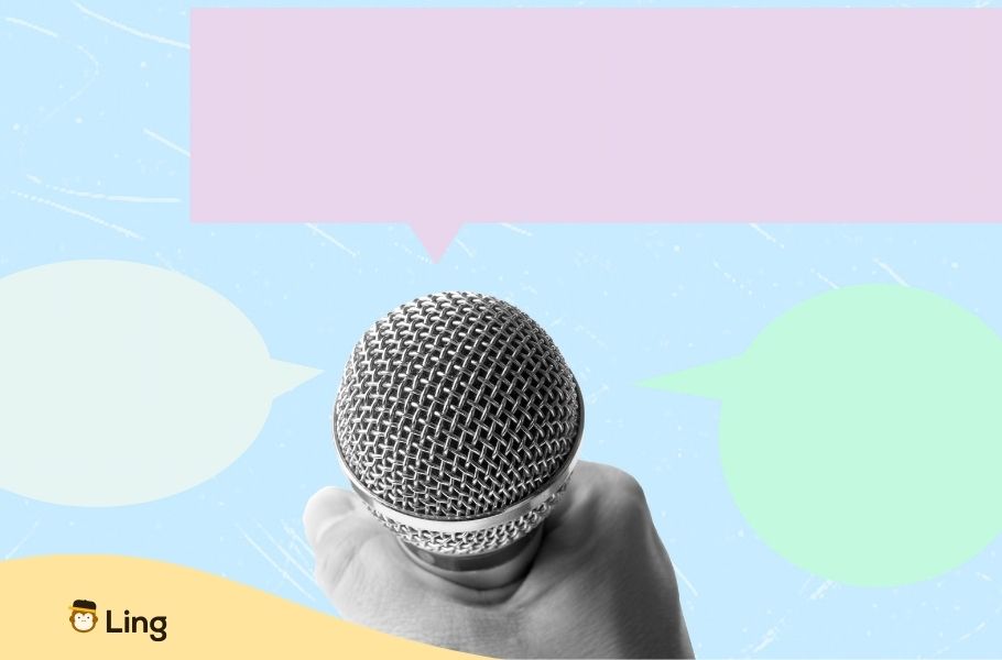 Microphone Avec Bulles De Conversation
Onomatopées En Coréen
