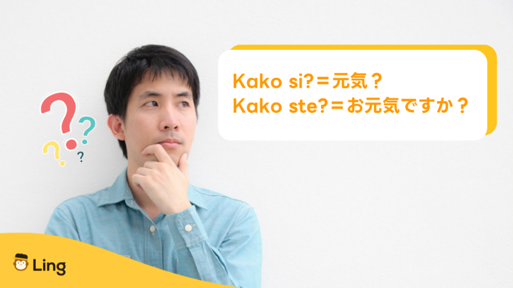 ボスニア語のあいさつ:くだけたKako Si?(元気?)とていねいなKako Ste?(お元気ですか?)