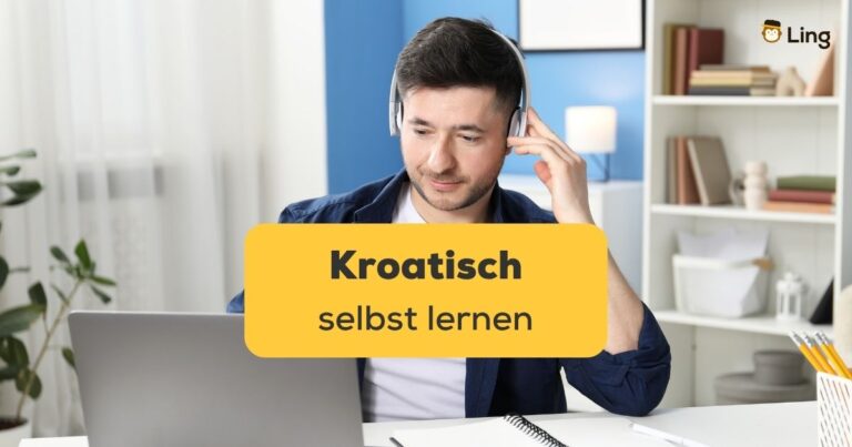 Junger Mann Lernt Tut Online Kroatisch Selbst Lernen. Entdecke Die Besten Tipps Und Sztategien Um Erfolgreich Kroatisch Selbst Zu Lernen.