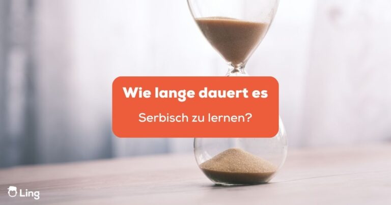 Sanduhr. Fragst Du Dich, Wie Lange Dauert Es Serbisch Zu Lernen? Erfahre Mehr Dazu In Diesem Beitrag.