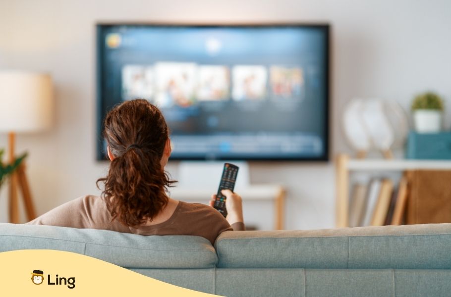 Personne Regardant La Télévision
