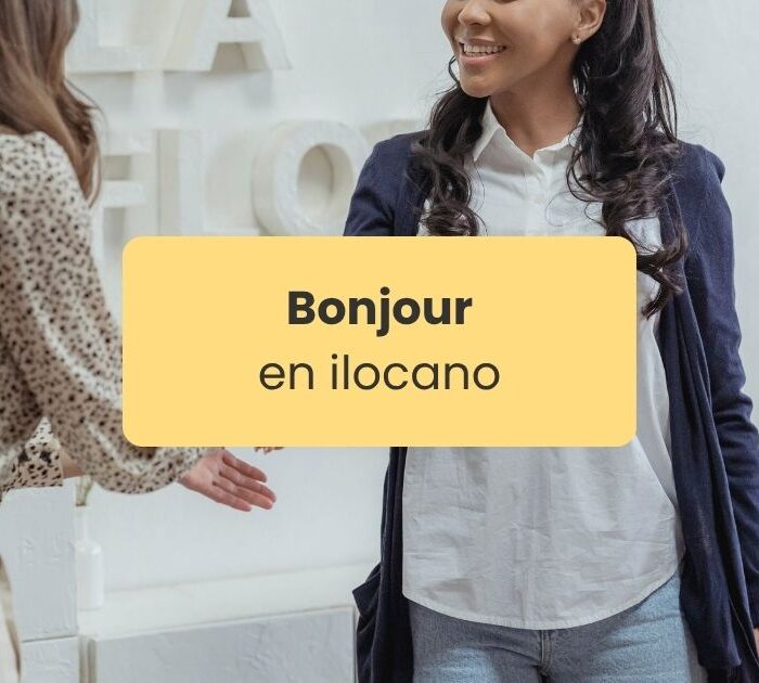 bonjour en ilocano Deux femmes se serrant la main pour se saluer