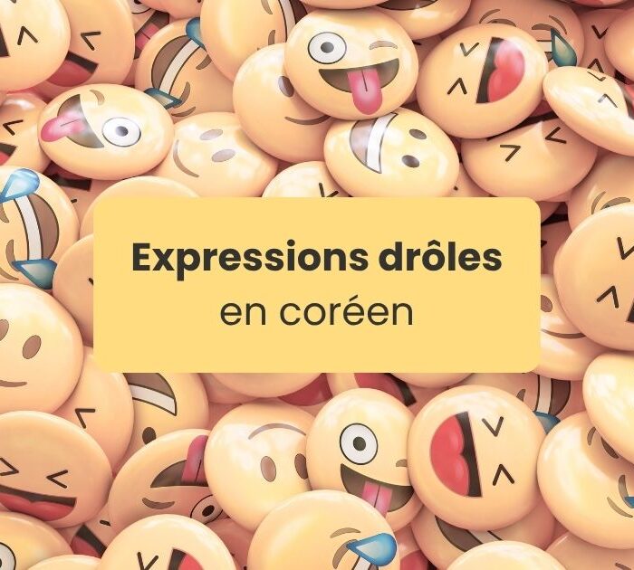 expressions drôles en coréen Emojis divers exprimant le rire