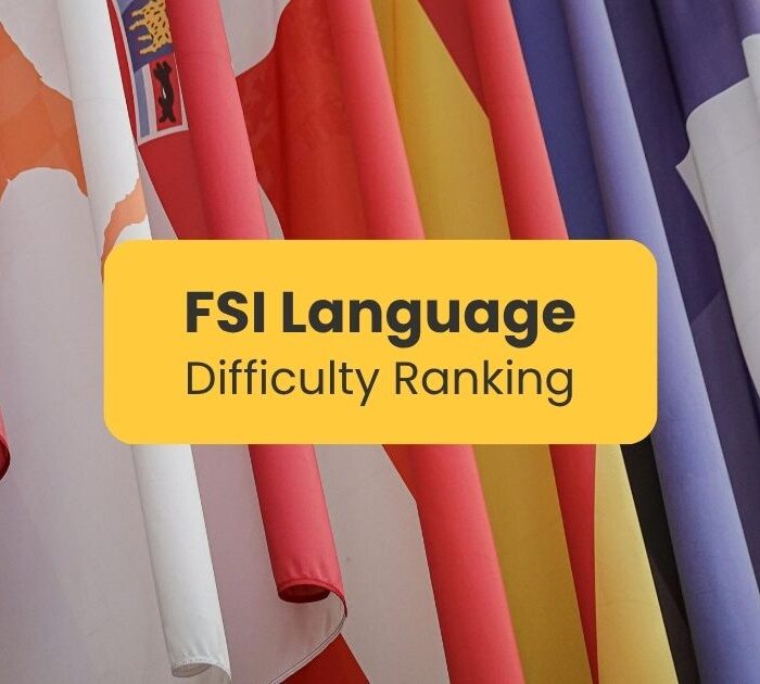FSI language difficulty ranking - Several flags from different countries
