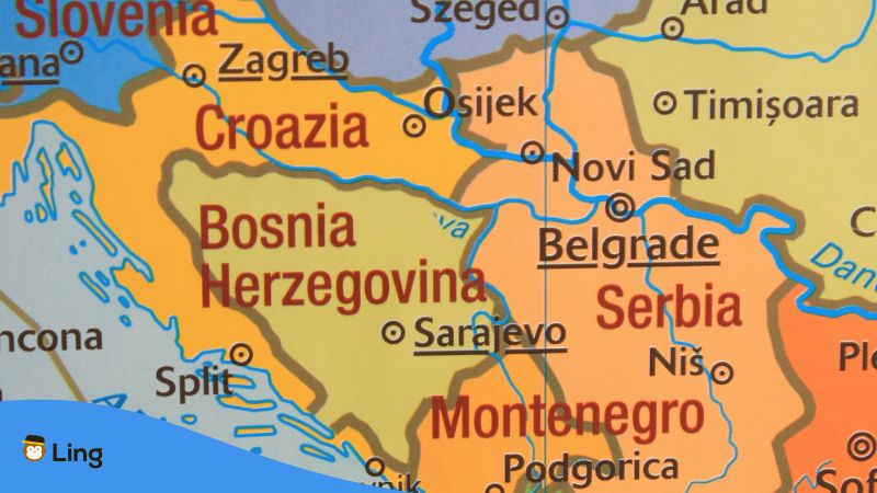 Karte Von Der Balkanregion.