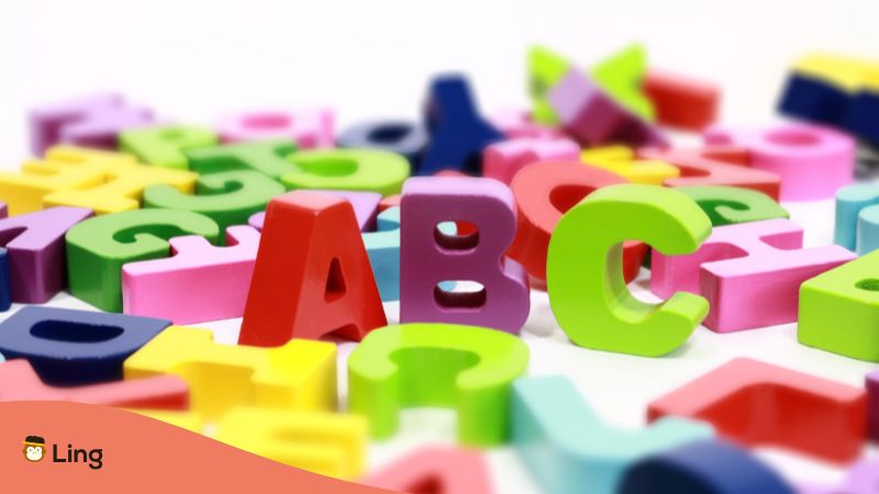 Bunte Abc Buchstaben.