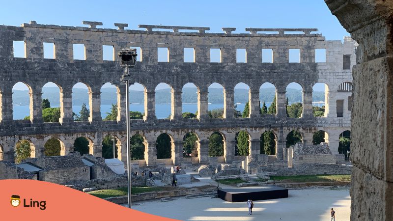 Kroatisches Amphitheater.