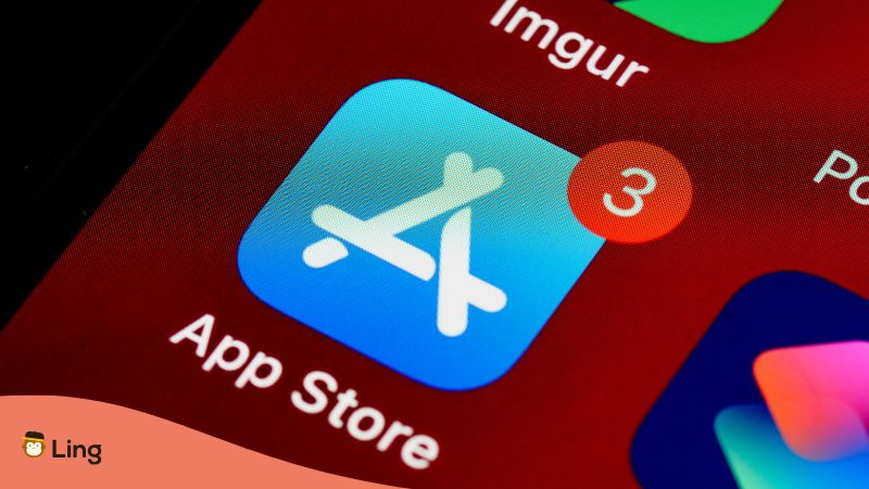 Nahaufnahme Des App-Store-Logos